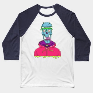 Psychedelic Skull Baseball T-Shirt